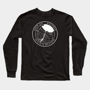 Green Bay Map Long Sleeve T-Shirt